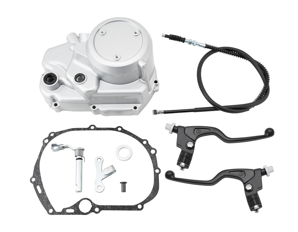 TB Parts Manual Clutch Kit - Silver w/Black Levers - KLX110